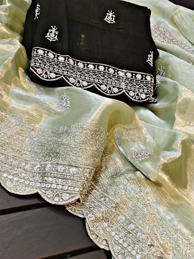 Jk Fashion Beautiful Colour Banglory Silk Embroidery Designer Sarees Wholesale Shop In Surat